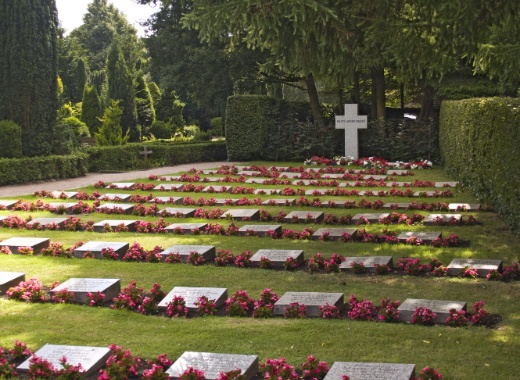 Der Diakonissenfriedhof von Alten Eichen auf dem Stellinger Friedhof.